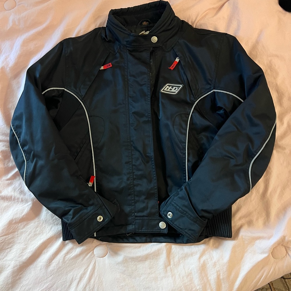 Black Harley Davidson Motorcycle Jacket
